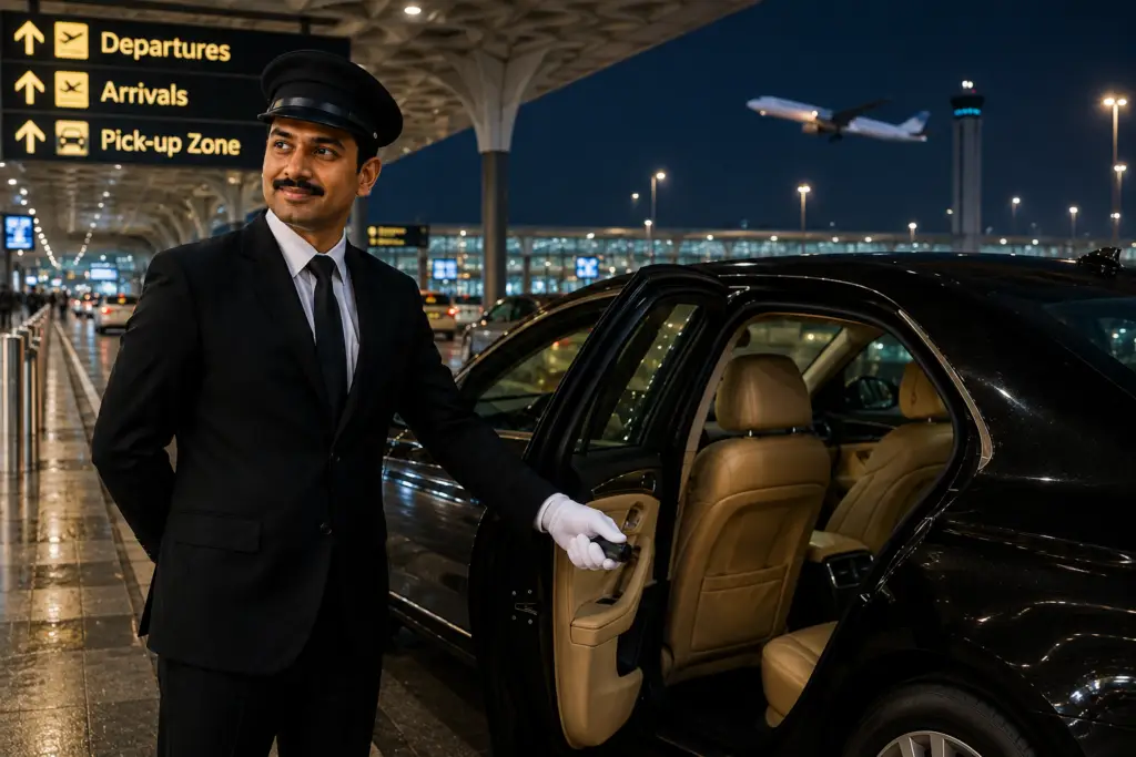 Corporate driver for airport transfers in Kolkata