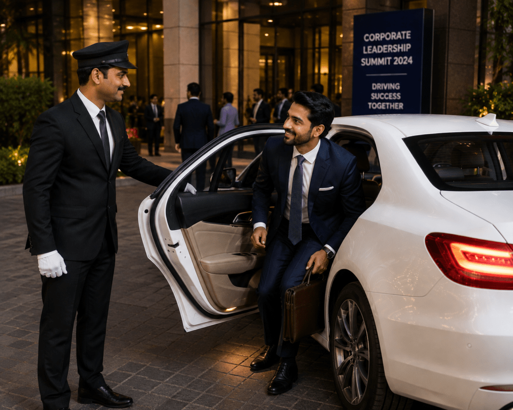 Professional chauffeur driver for a corporate event in Kolkata