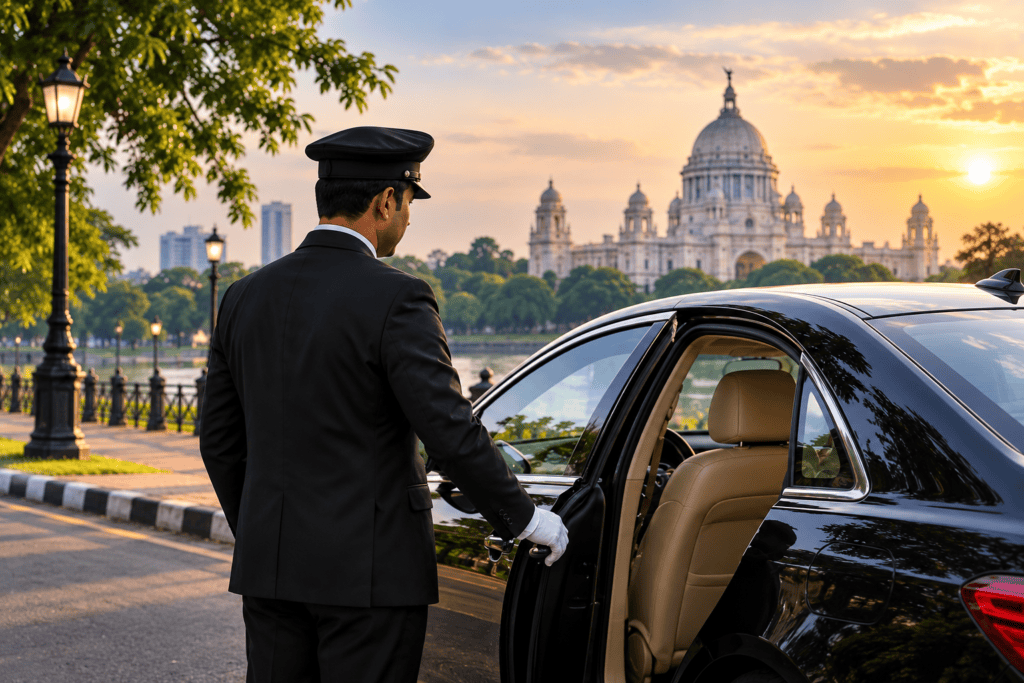 Driver Service in Kolkata – Expert Tips & Local Guides Professional driver service in Kolkata with a chauffeur and luxury car