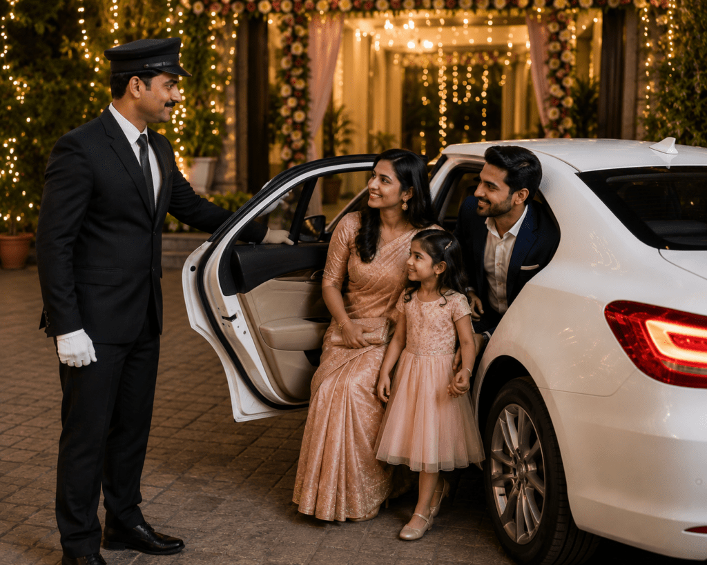 Professional driver for family functions in
