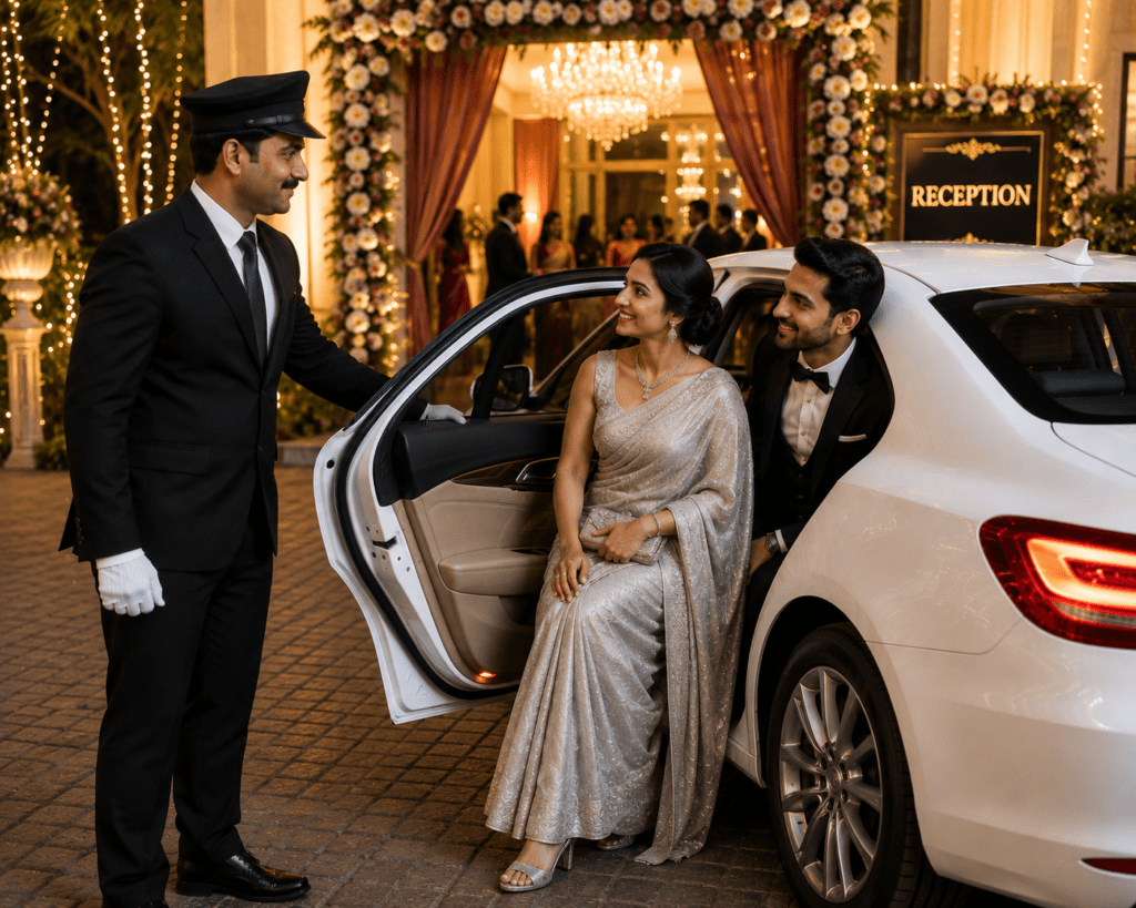 Professional driver for wedding reception in Kolkata
