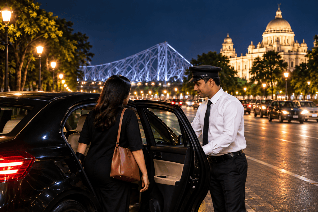 Night Driver Service in Kolkata: A Safe and Convenient Choice for Late-Night Travel Night driver service in Kolkata with professional chauffeur and car